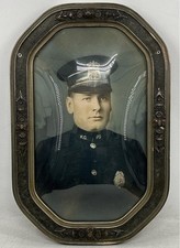 Kansas City Missouri Police Hand Tinted Portrait Framed Photograph 20.75"x14"