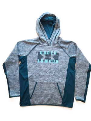 Hoodie Under Armour - Bleu & Rayures Blanches - Taille M - Photo 1/4