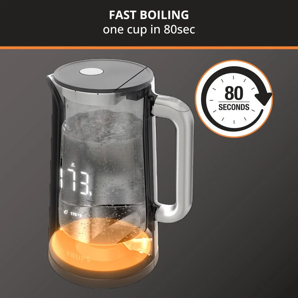 Hervidor eléctrico Smart Temp: capacidad de 1,7 L, 5 ajustes precisos de temperatura, di... Foto 2 de 4