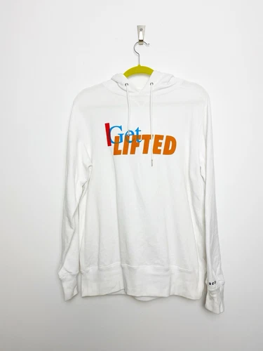 Felpa con cappuccio Sacai I Get Lifted bianca taglia 2 Medium