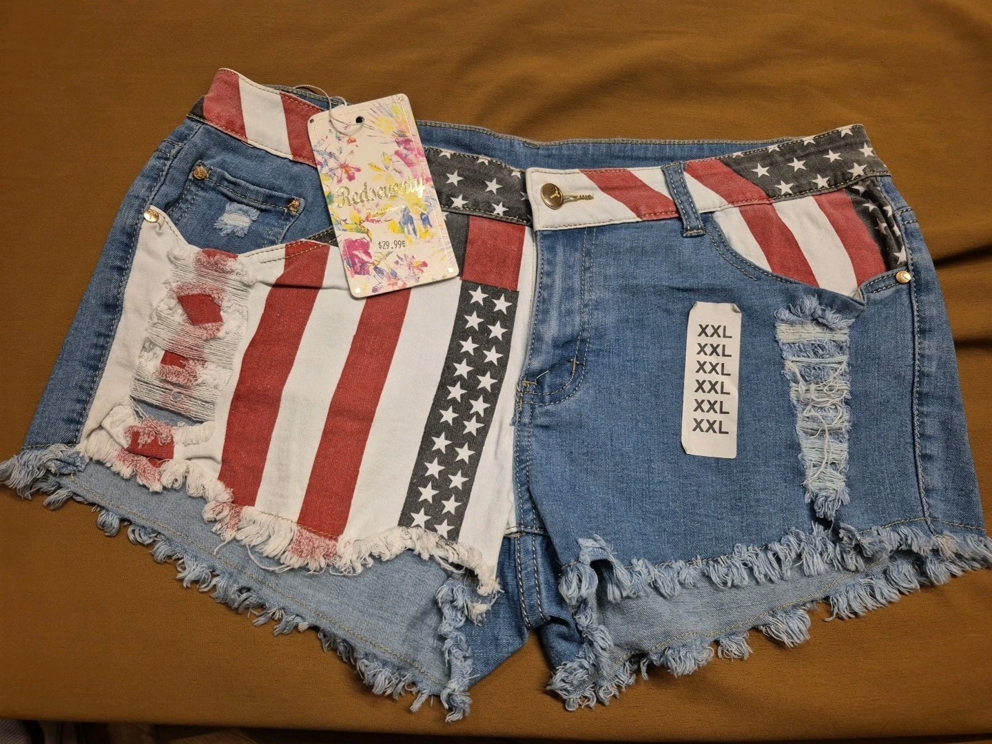 Redseventy Women's Shorts Denim Jeans -XXL