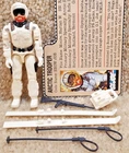 Complete Really Nice Vintage 1983 GI Joe Snow Job v1 Swivel Arm Filecard