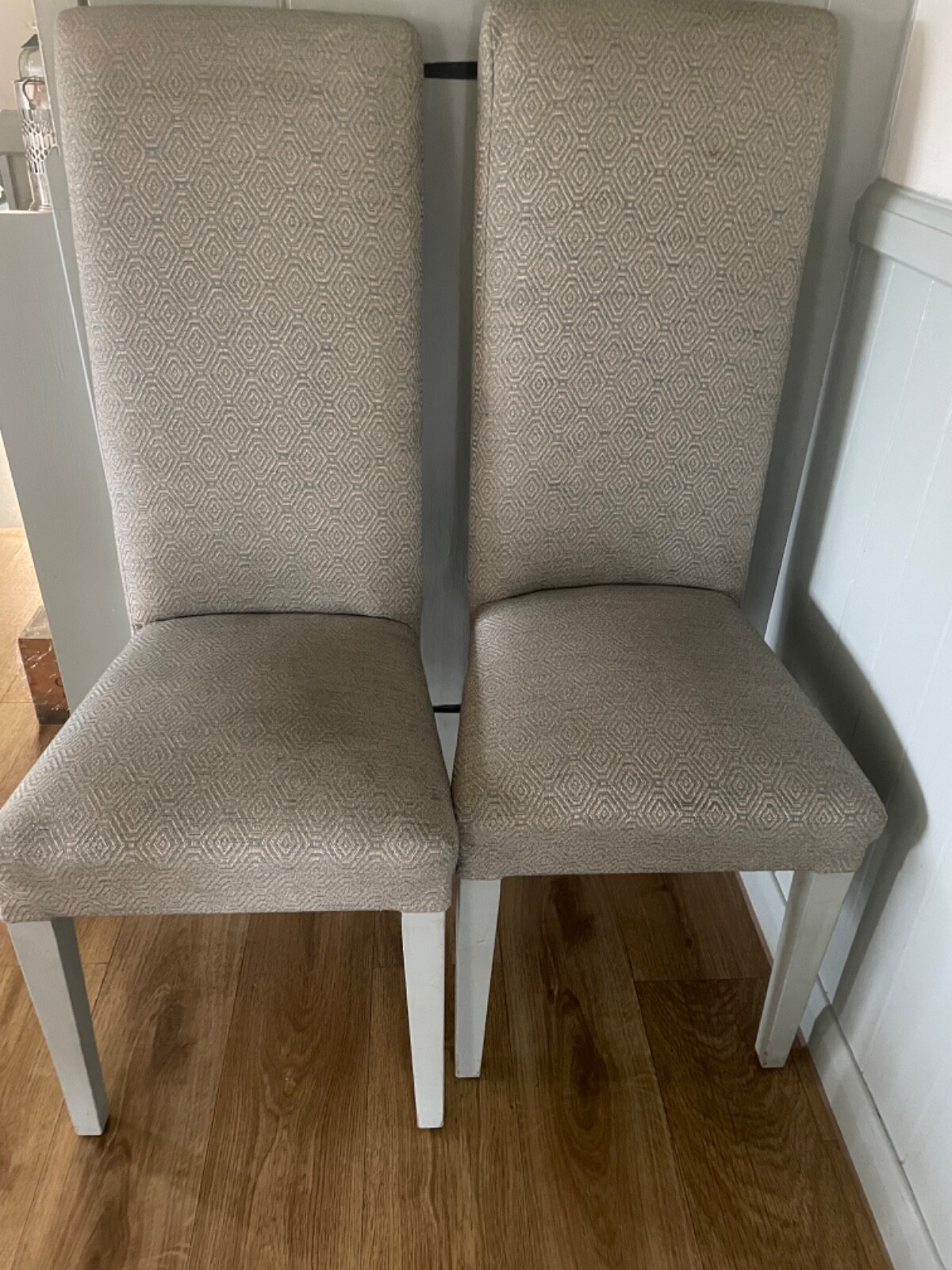 upholstered bench seat And Two Matching Chairs eBay