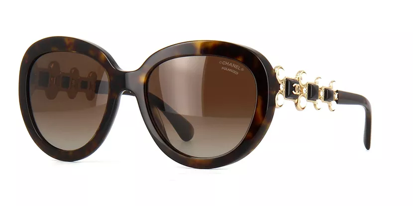 CHANEL Brown Cat Eye Sunglasses for Women