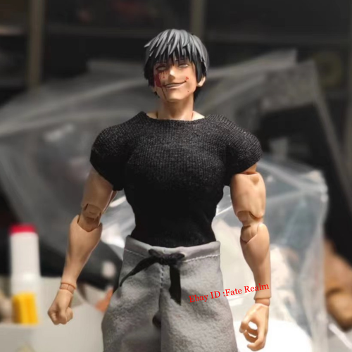 1/12 Jujutsu Kaisen Fushiguro Toji Head Carving For 6" Romankey Figure Body - Picture 3 of 27
