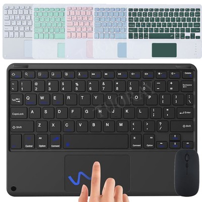Universal Bluetooth Touchpad Keyboard Mouse For IOS Android Windows Tablet PC