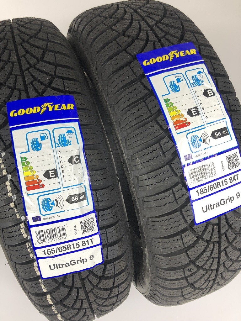 Winter tires smart fortwo 453 Goodyear 165 65 + 185 60 R15 four piece factory new 5452000446572