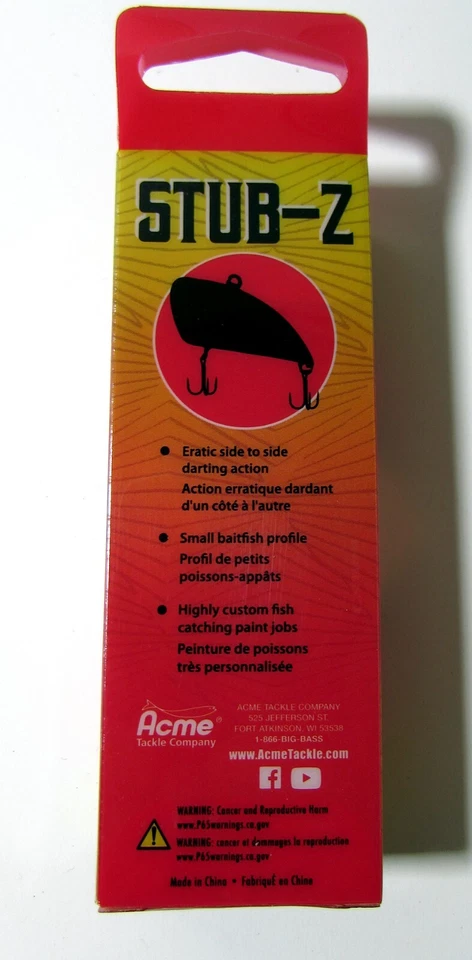 Acme Stub-Z 1.25" 3/16 OZ Lote 5 Buddy Ruff, Crazy Horse, Luna Llena, Pinky, Psysco Foto 3 de 4