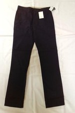 NWT Boy Gap navy blue flat front khaki uniform pants reinforced knee 16 Slim 16S