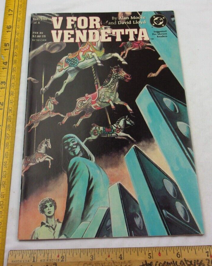 V for Vendetta #8 comic book 1989 Alan Moore VF/NM | eBay