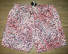 MENS BOARDIES CHEETAH LEOPARD ANIMAL PRINT LINED SWIM BOARD SHORTS SIZE M