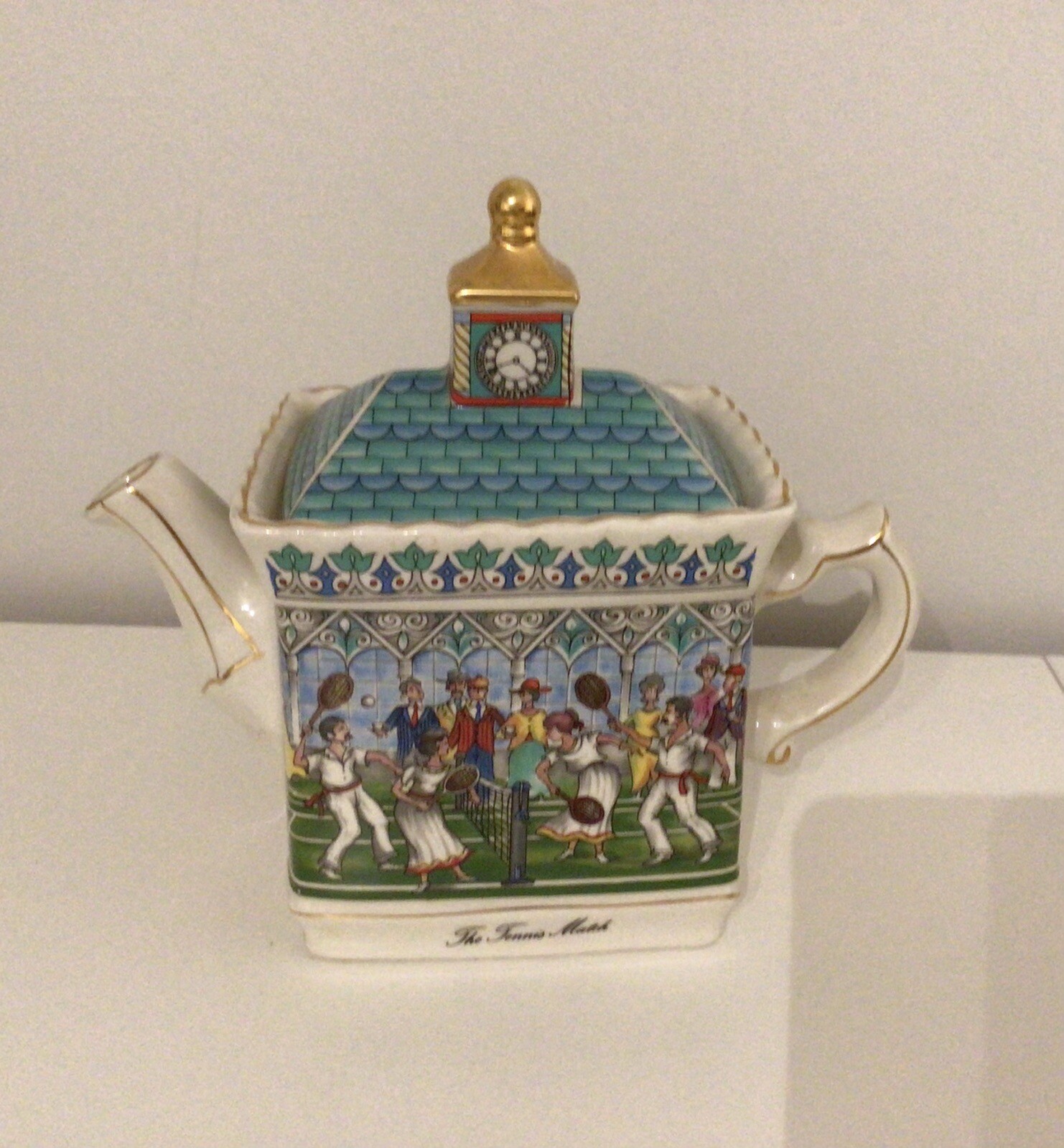 Sadler England Teapot “The Tennis Match” Championship Top Zustand 70er Jahre eBay