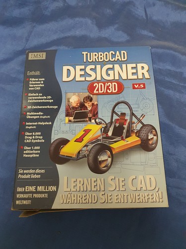 RARITÄT - IMSI TurboCAD 5 Designer 2D/3D - Windows - Deutsch