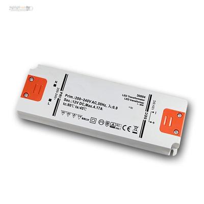 LED Trafo ''SLIM'' 12V DC 50W Transformator für LEDs EVG Treiber, Driver, Netzteil