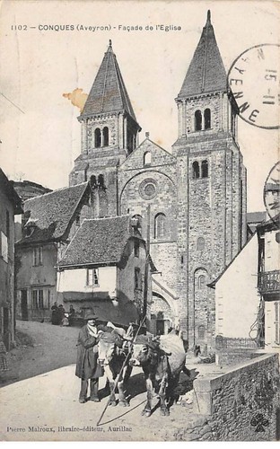 Carte Postale Ancienne CPA 12 Sylvanès Près Camarès – Façade église