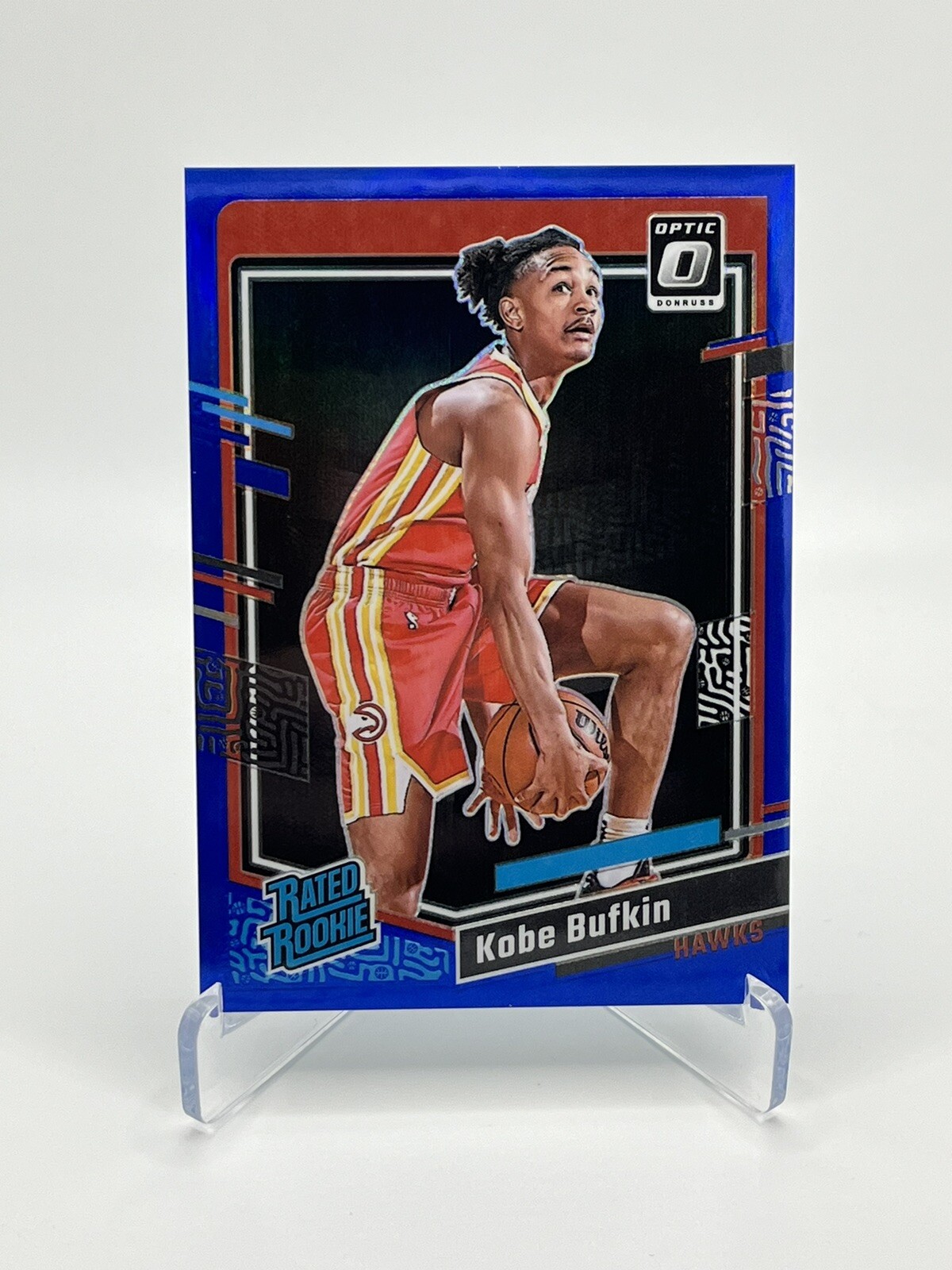 Kobe Bufkin 2023-24 Donruss Optic Rated Rookie #220 True Blue Parallel #’d /49