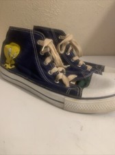 Vintage LOONEY TUNES Tweety Bird High Top Shoes 8 Women's 1994
