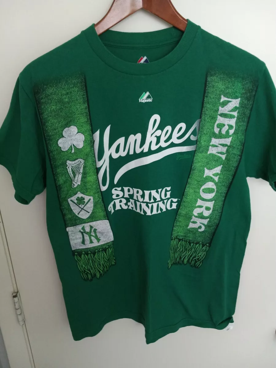 Majestic New York Yankees St Patricks Day Spring Training Medium T Shirt MLB