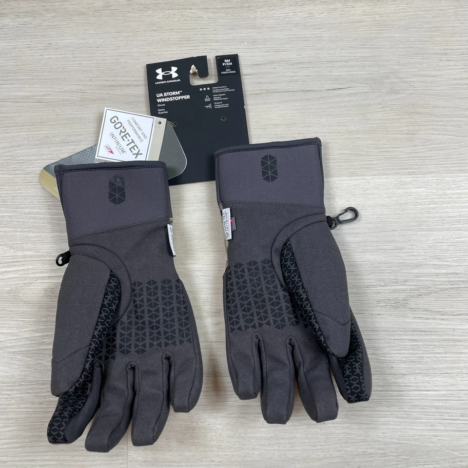 Guante de caza Under Armour Mid Season Windstopper para hombre pequeño camuflaje Gore Tex Foto 3 de 4