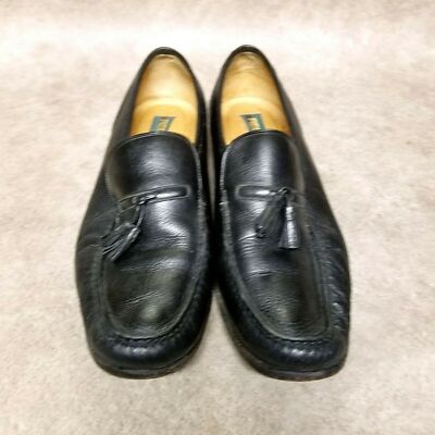 Regal Mens 856 R28 Size 10 D Black Leather Slip On Tasseled  display picture 2