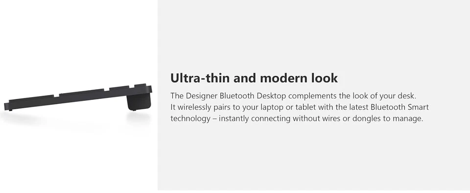 Microsoft Designer Bluetooth Desktop Keyboard and Mouse Set - Black - Image 4 of 4