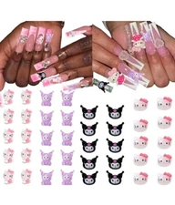 COOSLIM 230PCS Kawaii Nail Charms for Acrylic Nails Y2K Cute Charms for Nail Art