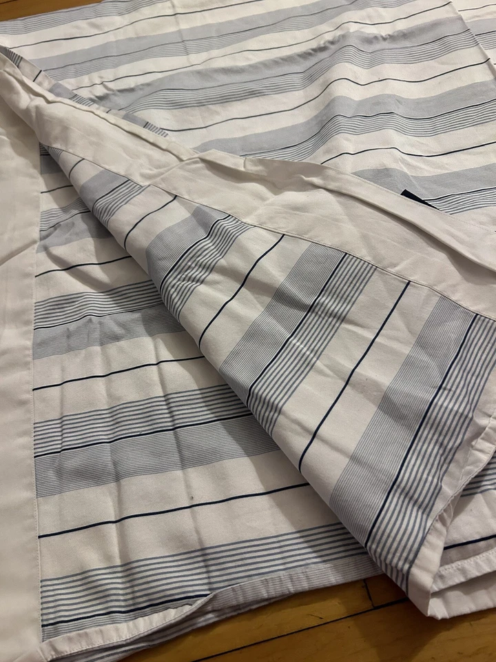 "Sábana plana doble CHAPS RALPH LAUREN azul a rayas 60""x90""" Foto 3 de 4