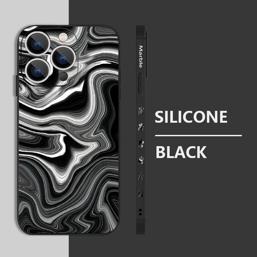 Funda de teléfono de mármol para iPhone 16 15 Pro Max 14 13 12 11 7 8 cubierta blanda a prueba de golpes - Imagen 7 de 25
