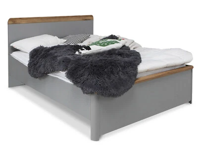 Jugendbett Kinderbett Bett 120x200 Jugendzimmer SPARKI Dekor Grau Eichefarbig - Bild 1 von 4