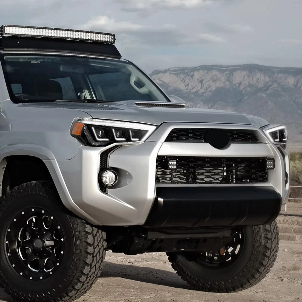 For 2014-2021 Toyota 4Runner LED DRL Headlights Sequential Turn Signal HeadLamp Foto 4 de 4