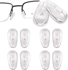 Push Or Screw In Pair Of Silicone Nose Pads Glasses Spectacles