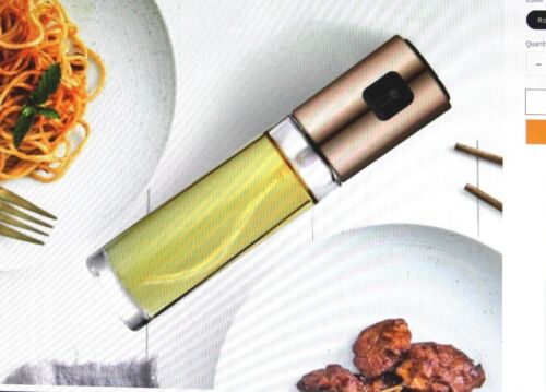 Oliver Oil Sprayer Glass Oil Vinegar Spray Bottle Dispenser BBQ Kitchen RoseGold