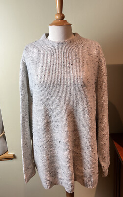 Women's Loft Metallic Gray Soft Sweater 24W 26W  NWT