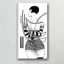 Valentina 11 QUADRO MODERNO STAMPA TELA CREPAX FUMETTO CARTONE LINUS ROSSELLI