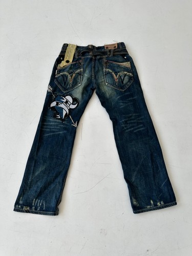 Pantalones de mezclilla holgados desgastados Tough Jeansmith Japón - Imagen 14 de 21