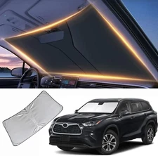 Front Windshield Sun Shade UV Blocker Reflector Foldable Fits 14-25 Highlander