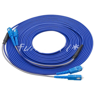 150M SC UPC to SC UPC SM 9/125 2 Strand Armored Cable Duplex Fiber Patch Cord