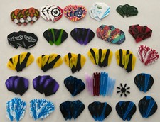 Huge Dart Flights Lot 120 Pcs 40 Sets Harrow Dimplex Retina Rapide Super Grip