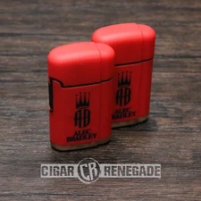 Alec Bradley Double Flame Adjustable Refillable Cigar Torch Lighter RD - 2 Pack