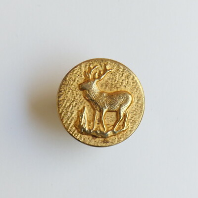 Bouton Ancien – Chasse / Vénerie – 25 Mm – Bronze – France – Sporting Button