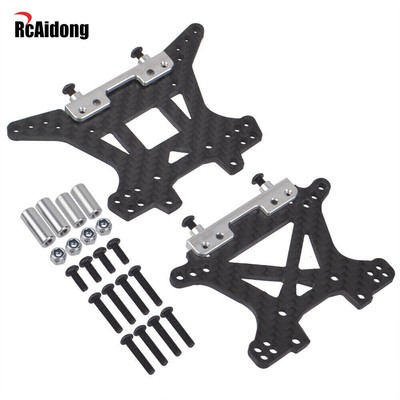 Carbon RC Shock Tower Mounts (F/R) for Traxxas Slash 4x4 Rustler 4X4 ST Rally