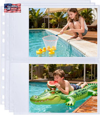 30 Pack 5X7 Photo Album Refill Pages for 3 Ring Binder,Ultra-Clear Photo Sleeves