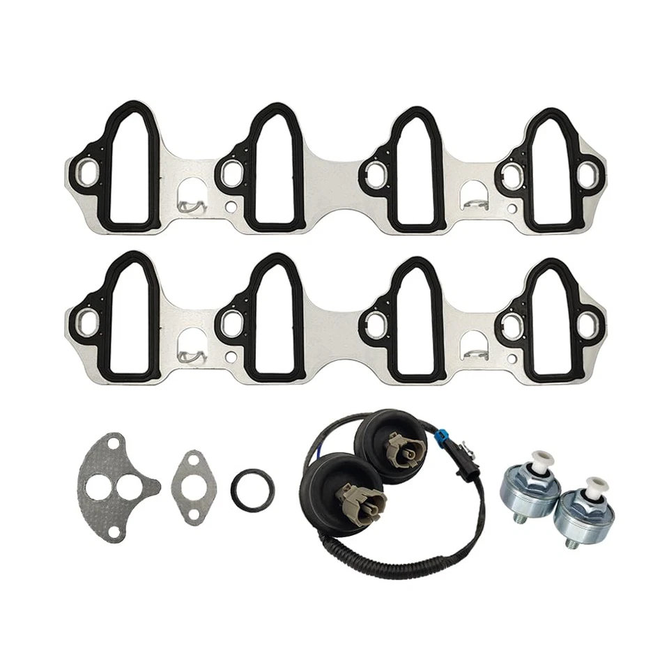 For Chevrolet Silverado 1500 5.3L 6.0LIntake Manifold Gasket Kit w/Knock Sensor Foto 2 de 4