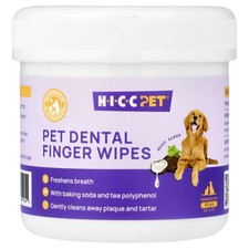 Pet Dental Finger Wipes, For Dogs Cats, Mint, 50 Pieces