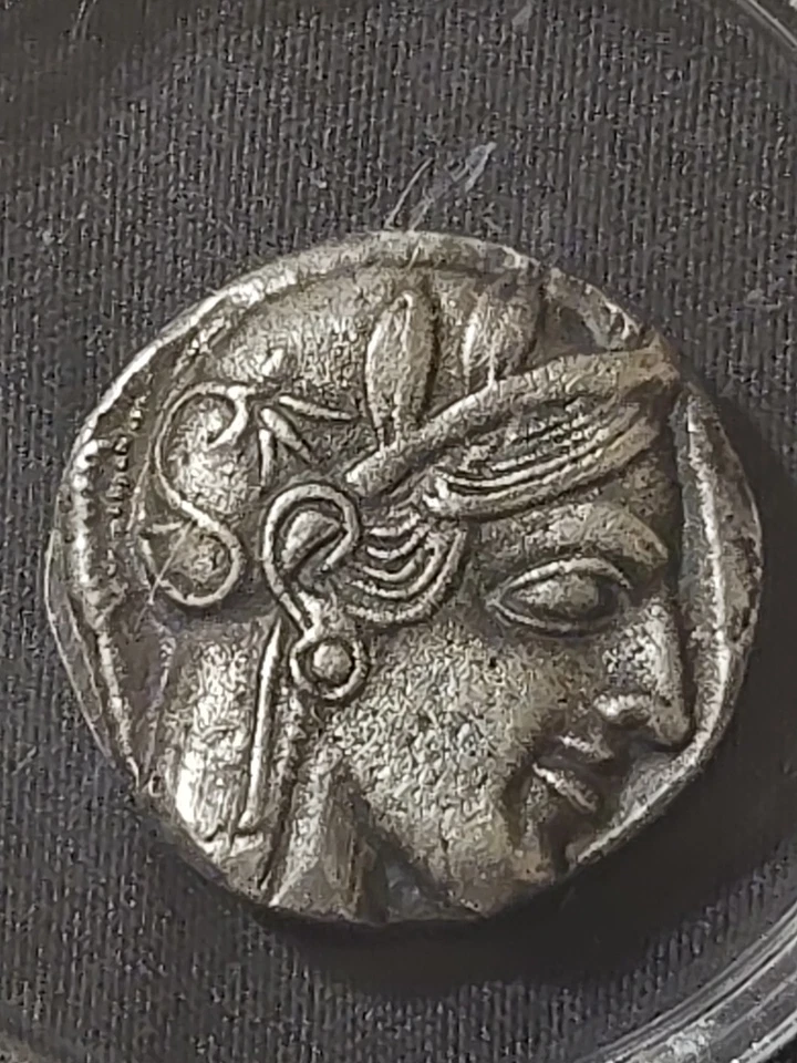 440-404 BC Attica Athens OWL AR Tetradrachm Ancient Greek Coin. - Image 3 of 4