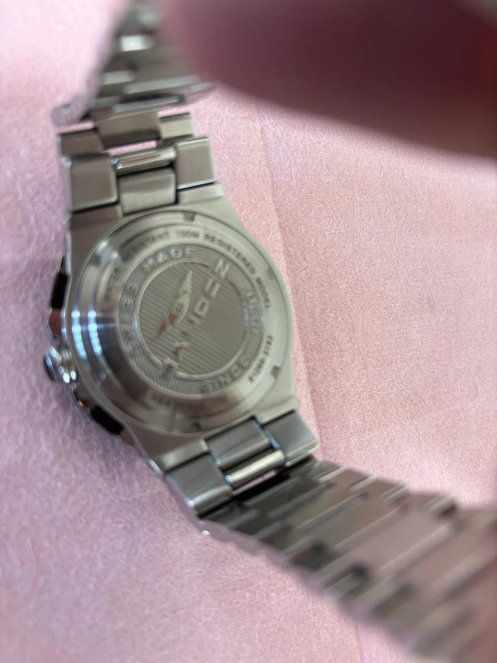 SANDOZ Chronograph Watch Black Dial, 4.7cm, 19cm Wrist Used Foto 3 de 4