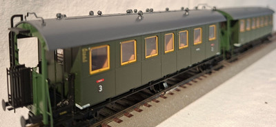 2 X Roco 44862 Personenwagen DRG2./3. Klasse, DC, H0, im Originalkarton