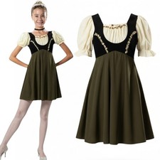 Lot of 3 Gretel GREEN  IVORY Child Small Dance Costume Annie Lyrical Dress