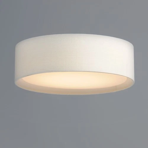 Maxim 10230 Prime 16"W LED Flush Mount Drum Ceiling Fixture - Grass Cloth - Picture 8 of 12