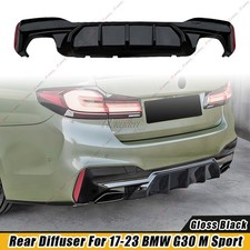 Glanz Schwarz Heckdiffusor F�r BMW 5er G30 G31 G38 M-Paket 2017-2023